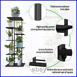 Metal Plant Stand with Grow Lights Multiple Flower Planter Pot Holder Shelf R