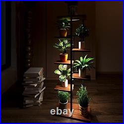 Metal Plant Stand with Grow Lights for Indoor Outdoor Plant Stands for