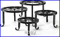 Metal Plant Stands Iron Planter Flower Pot round Rack Heavy Duty Potted Holder I
