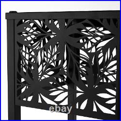 Metal Pot Plant Stand with Solar LED Light Garden Flower Display Rack Outdoor NEW