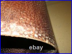 Mid Century MODERN LOT of 2 Nesting Hammered Copper Tables or Plant Stands 22 20