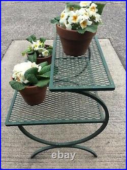 Mid Century Metal Plant Stand Porch Padio Garden Art Side Table George Nelson