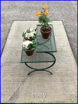 Mid Century Metal Plant Stand Porch Padio Garden Art Side Table George Nelson