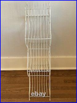 Mid Century Modern Vintage Pagoda Metal Wire 9 Tier Plant Stand