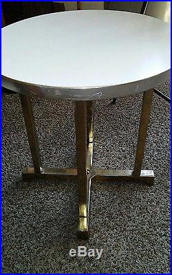 Mid Century Modern X Base Accent End Table Plant Stand Joseph Berke & Co Chicago