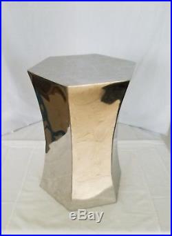Mid century metal chrome plant stand or table