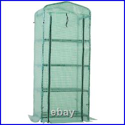 Mini Greenhouse Tall Temporary Plant Pot Protection Cover Shelf Stand Rack Green