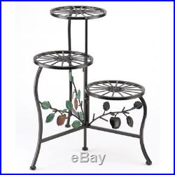 Modern Elegant 3 Shelf Plant Stand Country Apple Styled Indoor/Outdoor Use