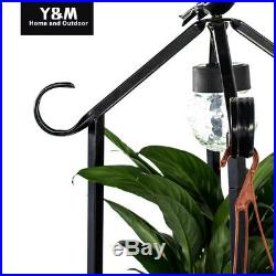 Multi Functional Plant Stand Flower Shelf Ladder-Shaped With LED Light 4 Tier