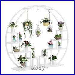 Multi-Tiered Plant Stand Curved Open Display Shelf for Living Room Home Indoor