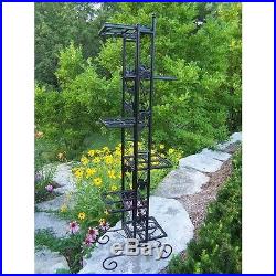 Oakland Living 6 Level Plant Stand in Black and Potting Bench
