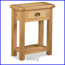Oakvale Narrow Telephone Table / Solid Wood Hallway Plant Stand / Console Table