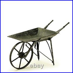 Old Farm Style Decorative Wheelbarrow with Moving Wheel