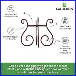 Orleans Adjustable Metal Plant Stand Indoor Outdoor Planters Stand for Medium