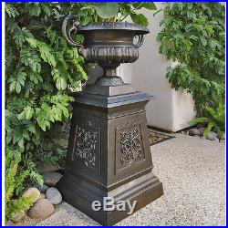 Outdoor Plant Containers Garden Pots And Planters Large Tall Outdoor Grecian Urn