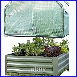 Outdoor Raised Garden Bed With Drop Over Greenhouse