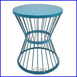Outdoor Round Steel Plant Stand Side Table Stool Flower Standing Garden Décor