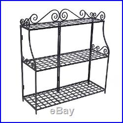 Panacea Products Forged 3-Tier Plant Stand Black Panacea Products