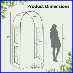 Patio Plant Stand Rack Archway Garden Arch Arbor Trellis