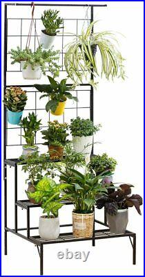 Plant Display Shelf Indoor or Outdoor Stand Flower Garden Porch Deck Front Step