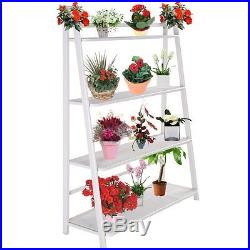 Plant Flower Stand Pot Holder 4-Shelf Garden Display Heavy Duty Mesh Decor
