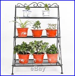 Plant Flower Stand Rack 3 Tier Large Metal Plant Flower Shelf Holder/ Muti