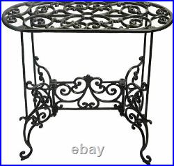 Plant Stand 22.6 1 Tier Metal Stands Cast Iron Potted Plant Stand Garden Table