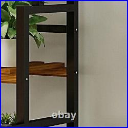 Plant Stand 3 Tier Black with Hanging Basket Chic Indoor Decor Free shippping
