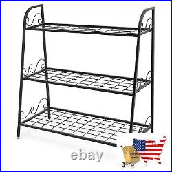 Plant Stand 3 Tier Metal Plant Stand Shelf Display Rack For Plants Shoes Flower