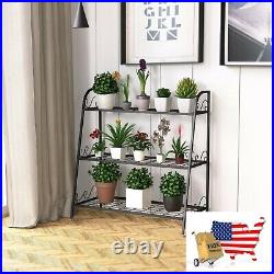 Plant Stand 3 Tier Metal Plant Stand Shelf Display Rack For Plants Shoes Flower