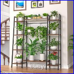 Plant Stand Indoor with Grow Lights, 6 Tiered Metal Plant Shelf, 55 Large Pl