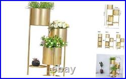 Plant Stand, Large Metal Plant Stand, Tall Plant Stand Display Shelf
