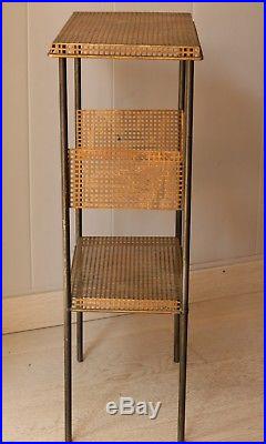 Plant stand / console metal perforated years 50's Mathieu Mategot