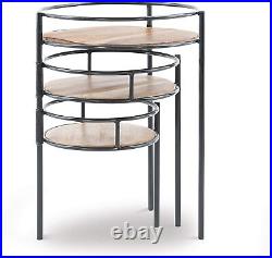 Powell Furniture Collis Three Tiered Plant Stand Side Table