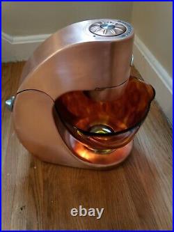 RARE! VTG Jenn-Air Attrezzi JSM900XAAU copper mixer withTortoise glass+ACCS WORKS