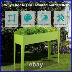 Raised Garden Bed Large Outdoor Planter Box Flowers Stand Plant Vegetables Herbs