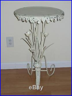 Rare Antique American Victorian Plant Stand Tole French Side Table