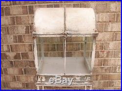 Rare antique Victorian metal Terrarium glass display case plant stand