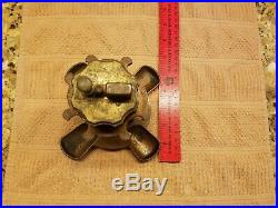 Ronson Touch Tip Lighter Art Metal Works 4 Pipe Holder Stand Brass Bronze
