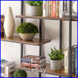 Round 5-Tier Metal Plant Stand bookcase storage rack Indoor Living Room Terrace