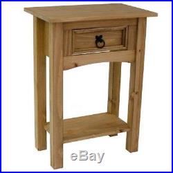 Rustic Furniture Hallway Plant Stand BEST Walnut 1 Drawer English Charm Table UK