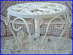 Shabby French Ornate Metal Flower Plant Stand So Charming & Chic