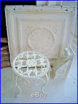 Shabby French Ornate Metal Flower Plant Stand So Charming & Chic