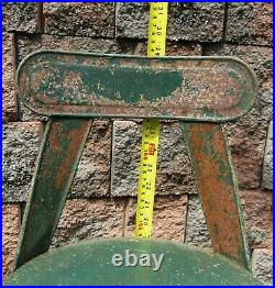 SWEETHEART Vintage Metal Diminutive Stool Chair Garden Porch Plant Decor