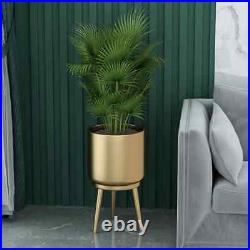 Set of 2 Metal Tripod Flower Pot Plant Stand Display Indoor Yard Garden Decor