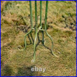 Set of 2 Tall Metal Basket Plant Stands Stephania
