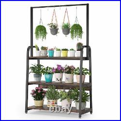 Simple 3-Tier Hanging Plant Stand Shelf Home Flower Pot Holder Rack Space Saving