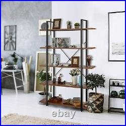 Solid Bookshelf Plant Flower Stand Wood Grain Storage Shelf Indoor Furnishings