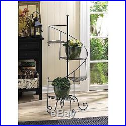 Spiral Metal 4-Step Plant Stand