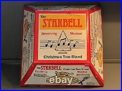 Star Bell Musical Revolving Christmas Tree Rotating Stand New In Box Works